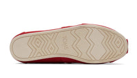 Men's Alpargata Recycled Cotton Canvas Red