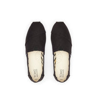 Men's Alpargata Recycled Cotton Canvas Black