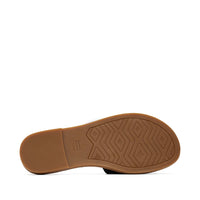 Women's Shea Black Leather Slide Sandal