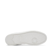 Men's TRVL LITE White and Blue Leather Lace-Up Sneaker