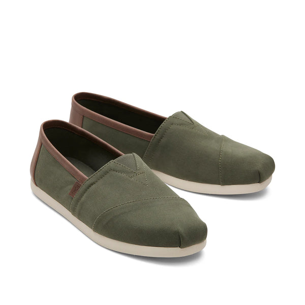 Men's Alpargata Dark Sage Green Synthetic Trim