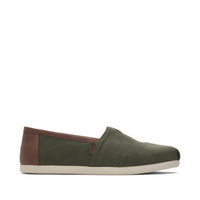 Men's Alpargata Dark Sage Green Synthetic Trim