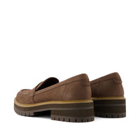Women's Cara Loafer Dark Brown Leather
