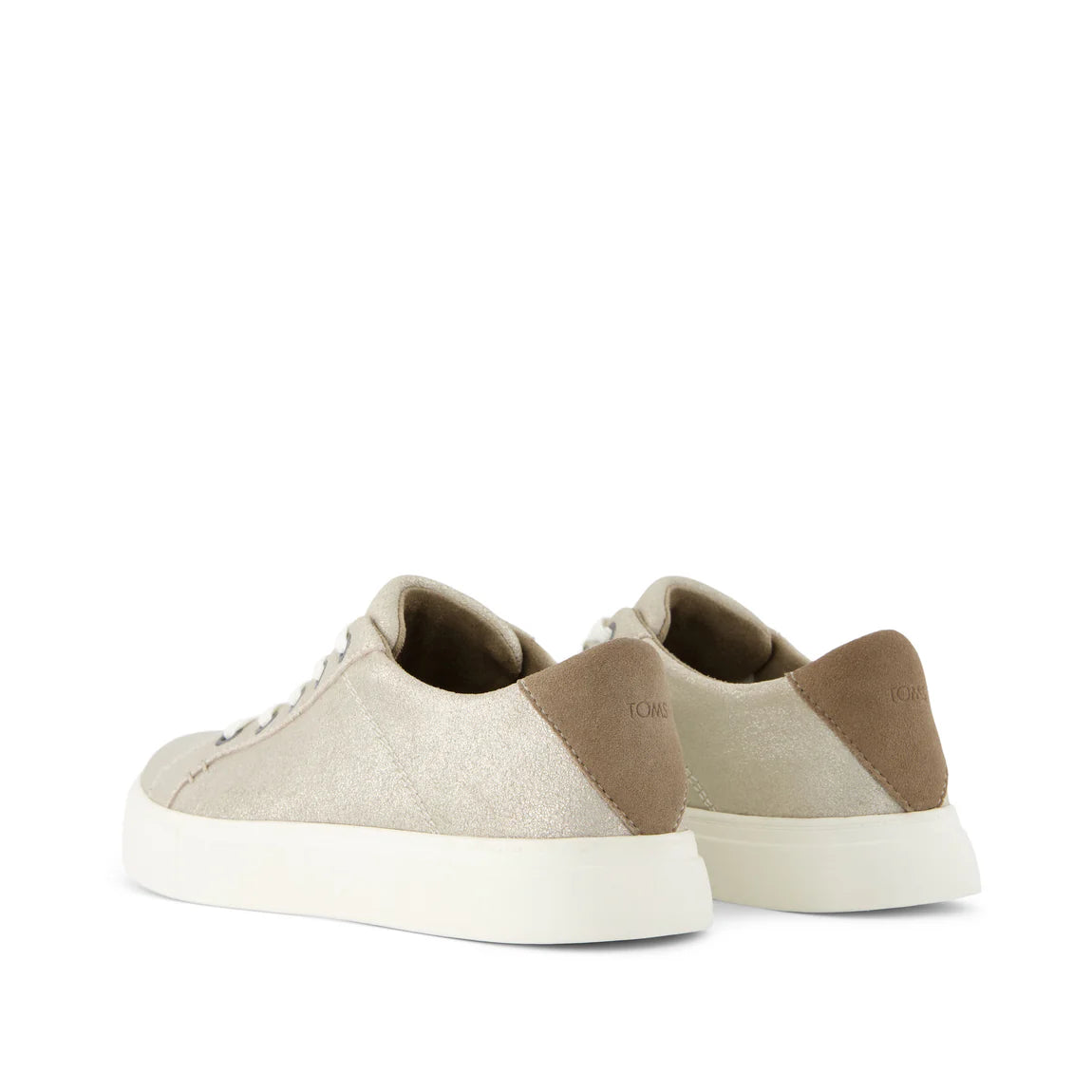 Women's Kameron Lace Up Sneakers Metallic Champagne Suede
