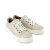 Women's Kameron Lace Up Sneakers Metallic Champagne Suede