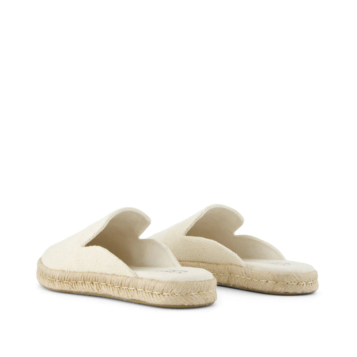 Women's Santiago Mule - Natural Undyed Metallic Linen Stripe