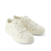 Women's Kameron Lace Up Sneakers - White Floral Eyelet