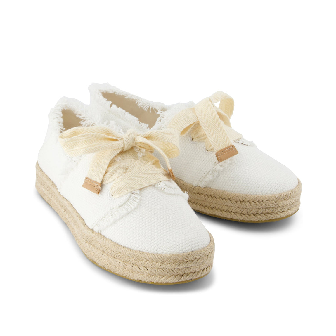 Women's Carolina Lace-Up Espadrille - White Beachside Woven