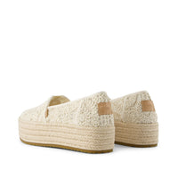 Women's Valencia Platform Espadrille - Natural Crochet Lace
