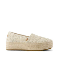 Women's Valencia Platform Espadrille - Natural Crochet Lace