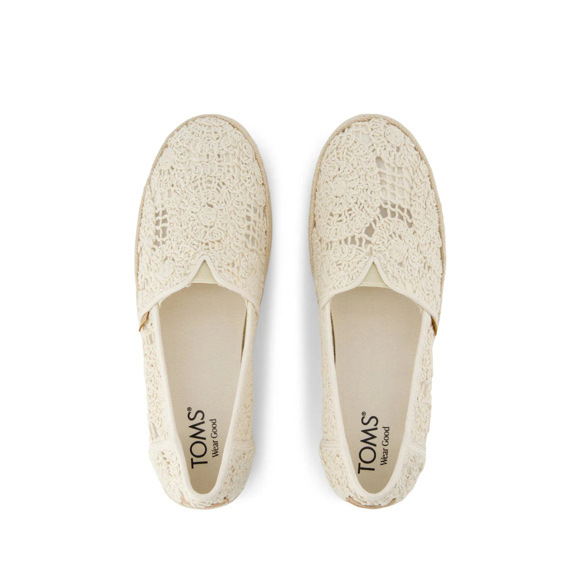 Women's Valencia Platform Espadrille - Natural Crochet Lace