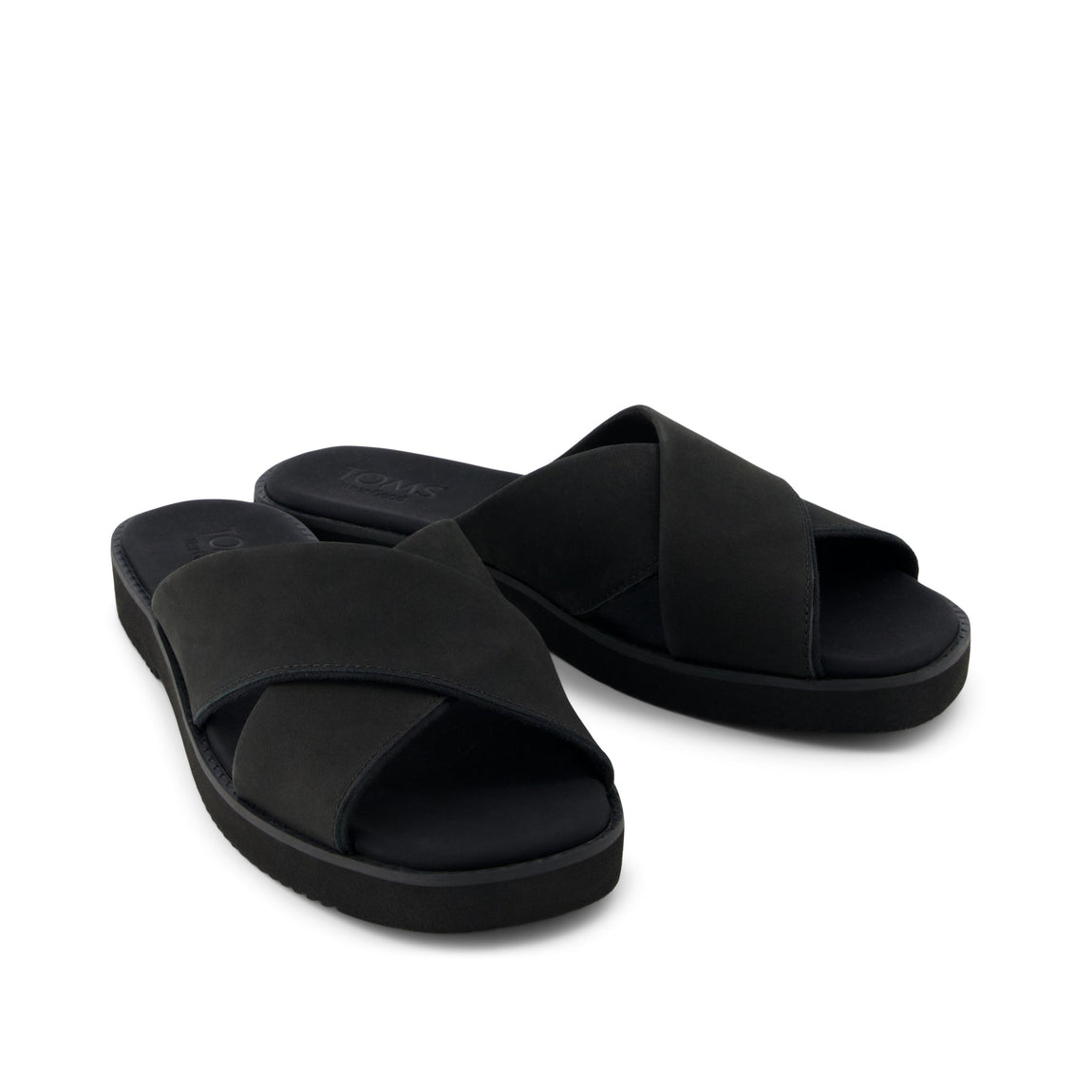 Women's Mae Crossover Sandal - Black Leather