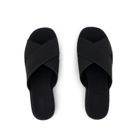 Women's Mae Crossover Sandal - Black Leather