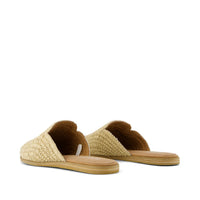 Women's Jade Flats - Almond Raffia
