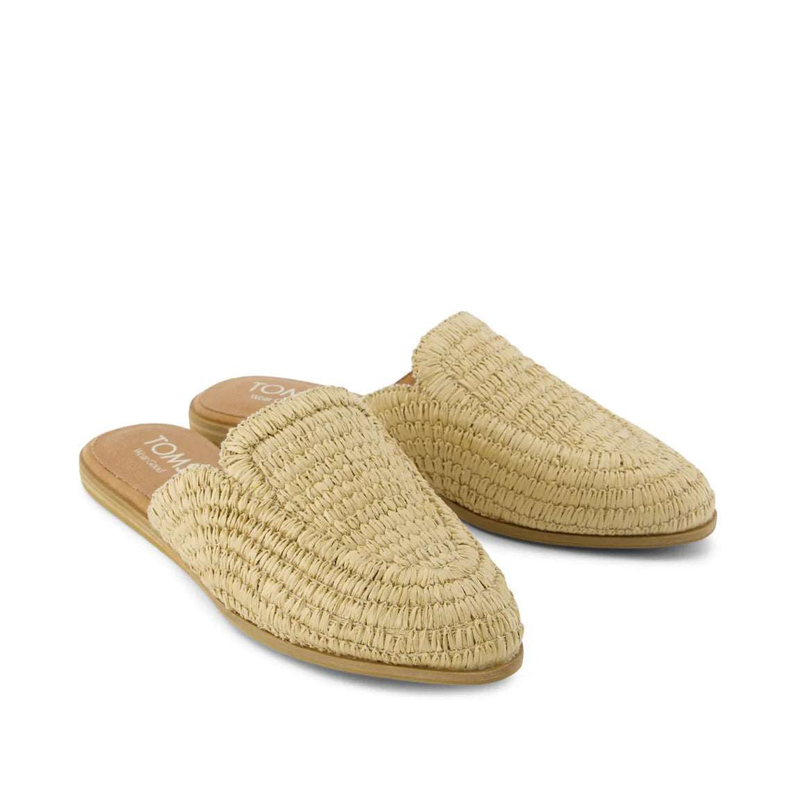 Women's Jade Flats - Almond Raffia