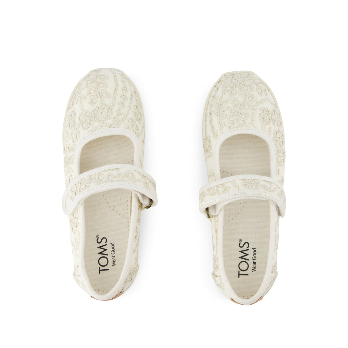 Tiny Nora Mary Jane Egret Botanical Eyelet