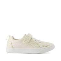 Youth Cruz Lace-Up Sneaker - Natural Iridescent Leopard