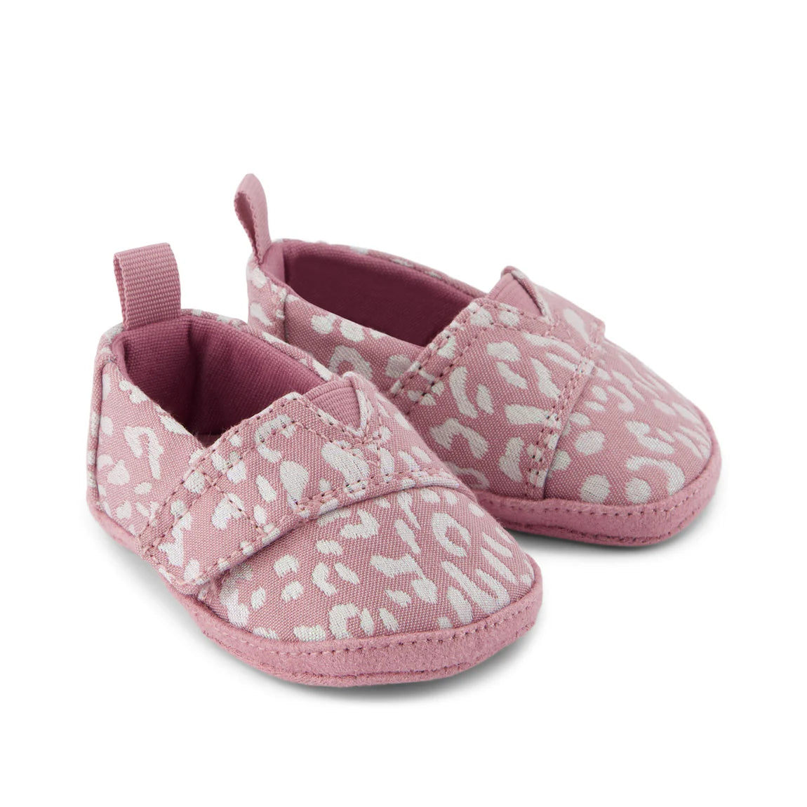 Alpargata Baby Crib Shoe Cosmic Pink Iridescent Leopard