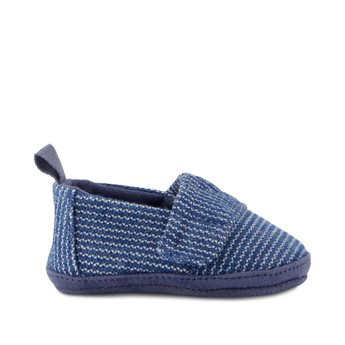 Alpargata Baby Crib Shoe Dark Sky Subtle Stripes