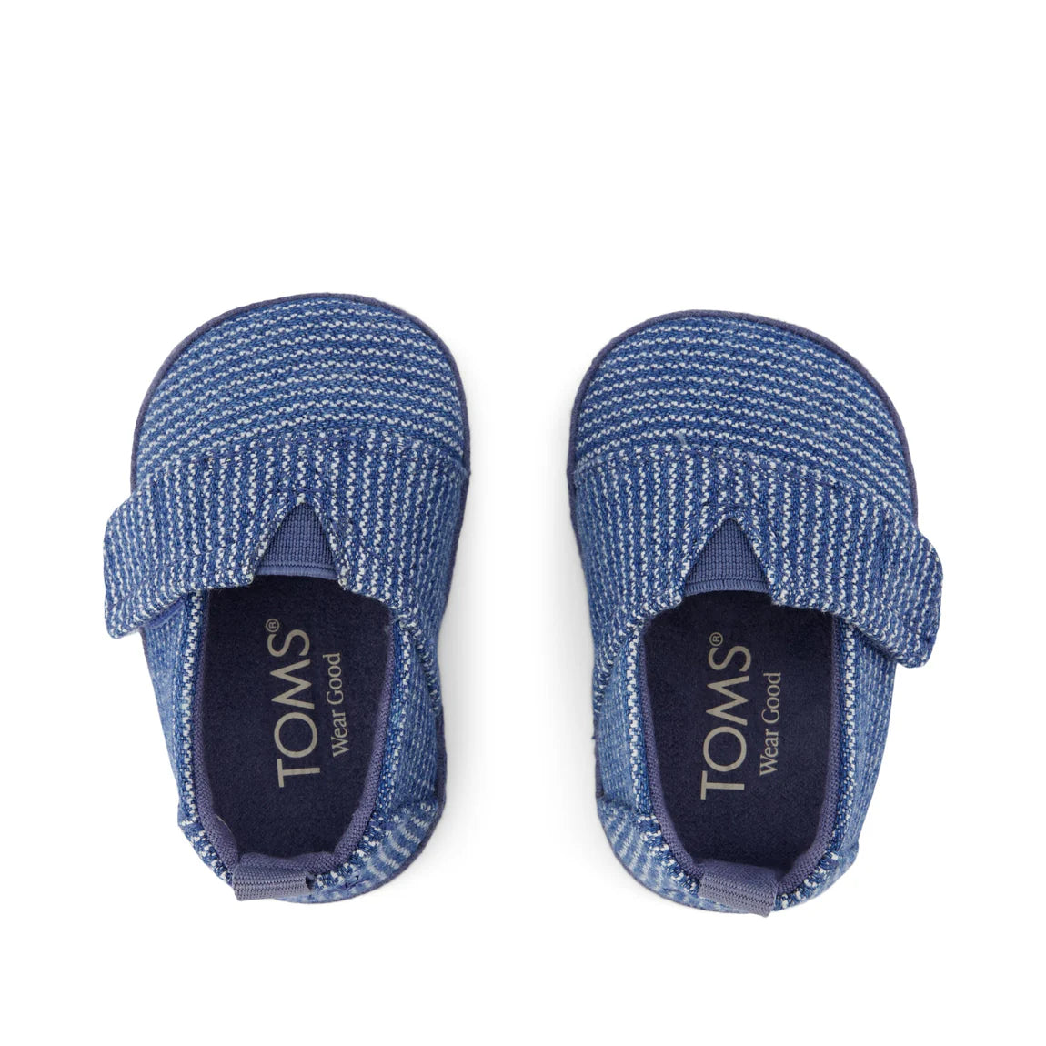 Alpargata Baby Crib Shoe Dark Sky Subtle Stripes