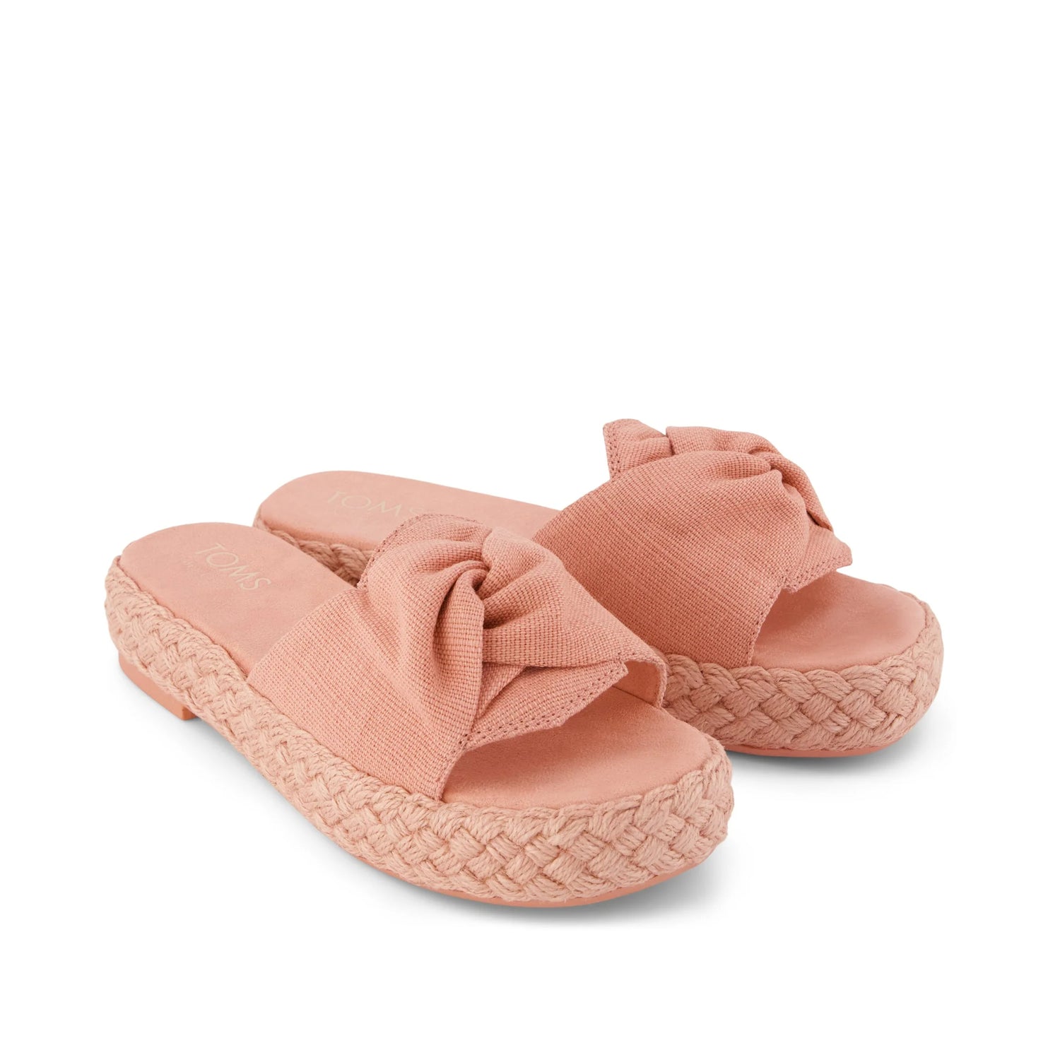 Women's Abby Slide Platform Knot Sandal | Bloom Heritage Canvas