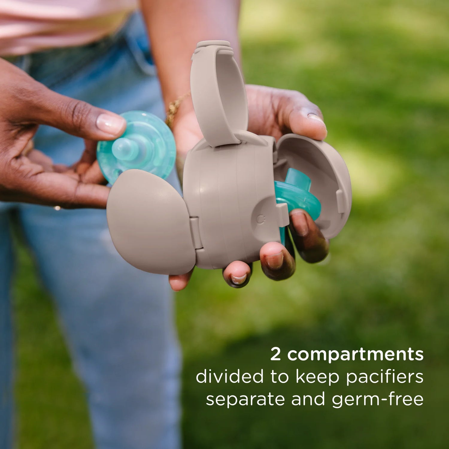on-the-go pacifier holder