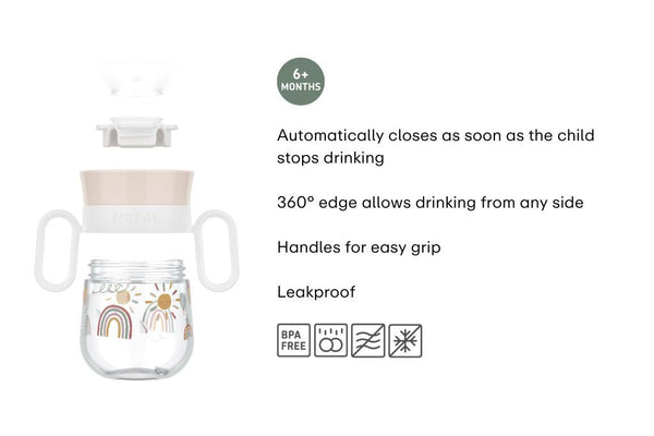 Trainer Cup 360° Mepal Mio 200 ml - Sunshine & Rainbow