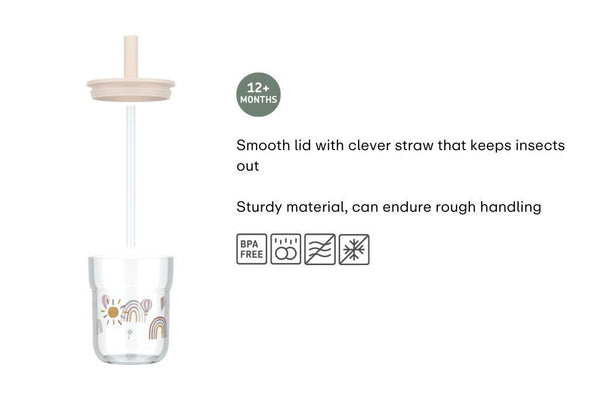 Children's Glass with Straw - Little Farm
