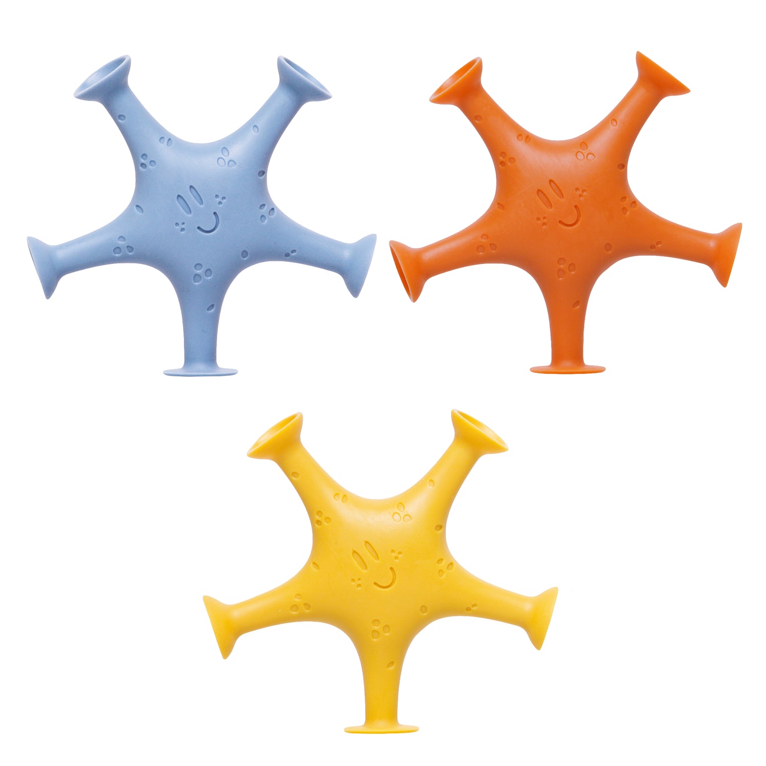 Suction Bath Toys 3-pack Starfish Contemporary