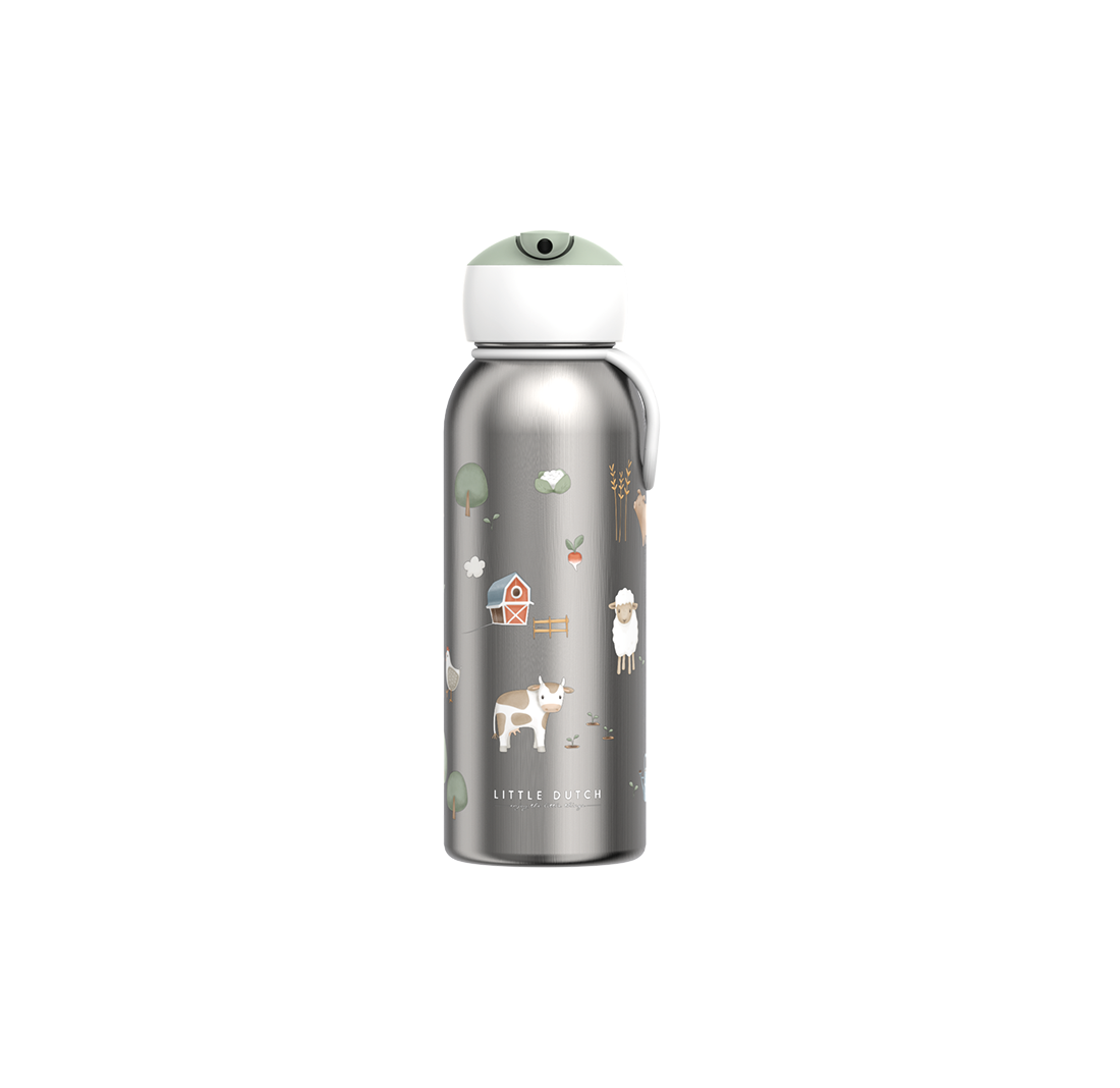 Insulated bottle flip-up Campus 350 ml - Little Farm