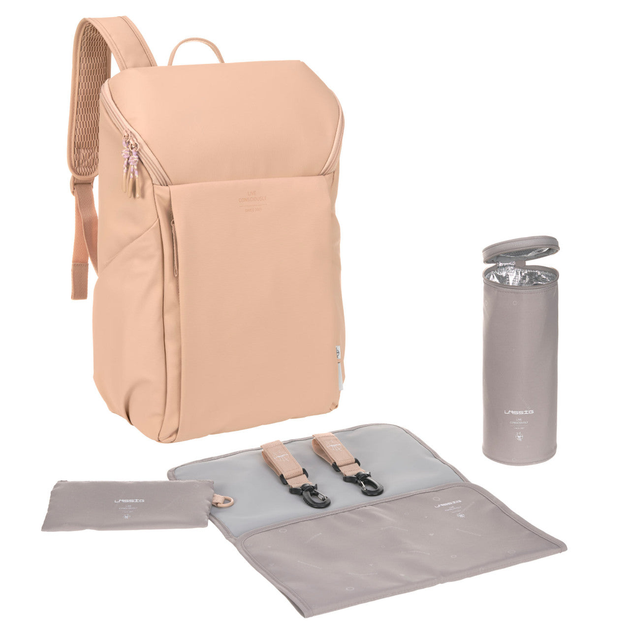 Diaper Backpack Slender Up camel My Favourite Things Shop