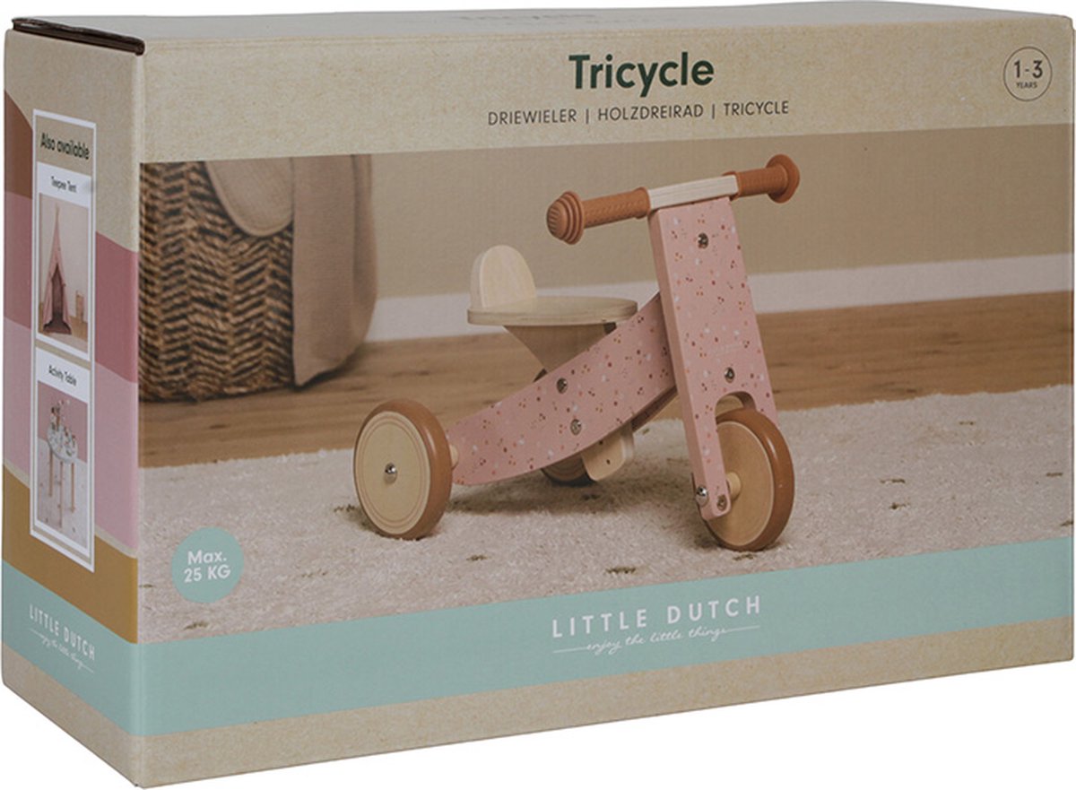 Wooden Tricycle Pink