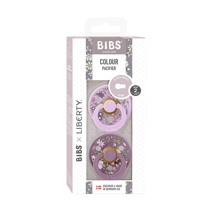 BIBS x LIBERTY Colour 2 Pack Chamomile Lawn - Violet Sky Mix