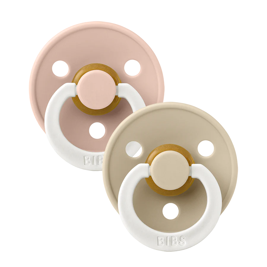 Bibs Glow-in-the-Dark Dummy Blush & Vanilla