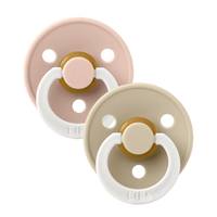 Bibs Glow-in-the-Dark Dummy Blush & Vanilla