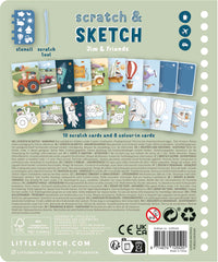 Scratch & sketchbook book "Jim & Friends"