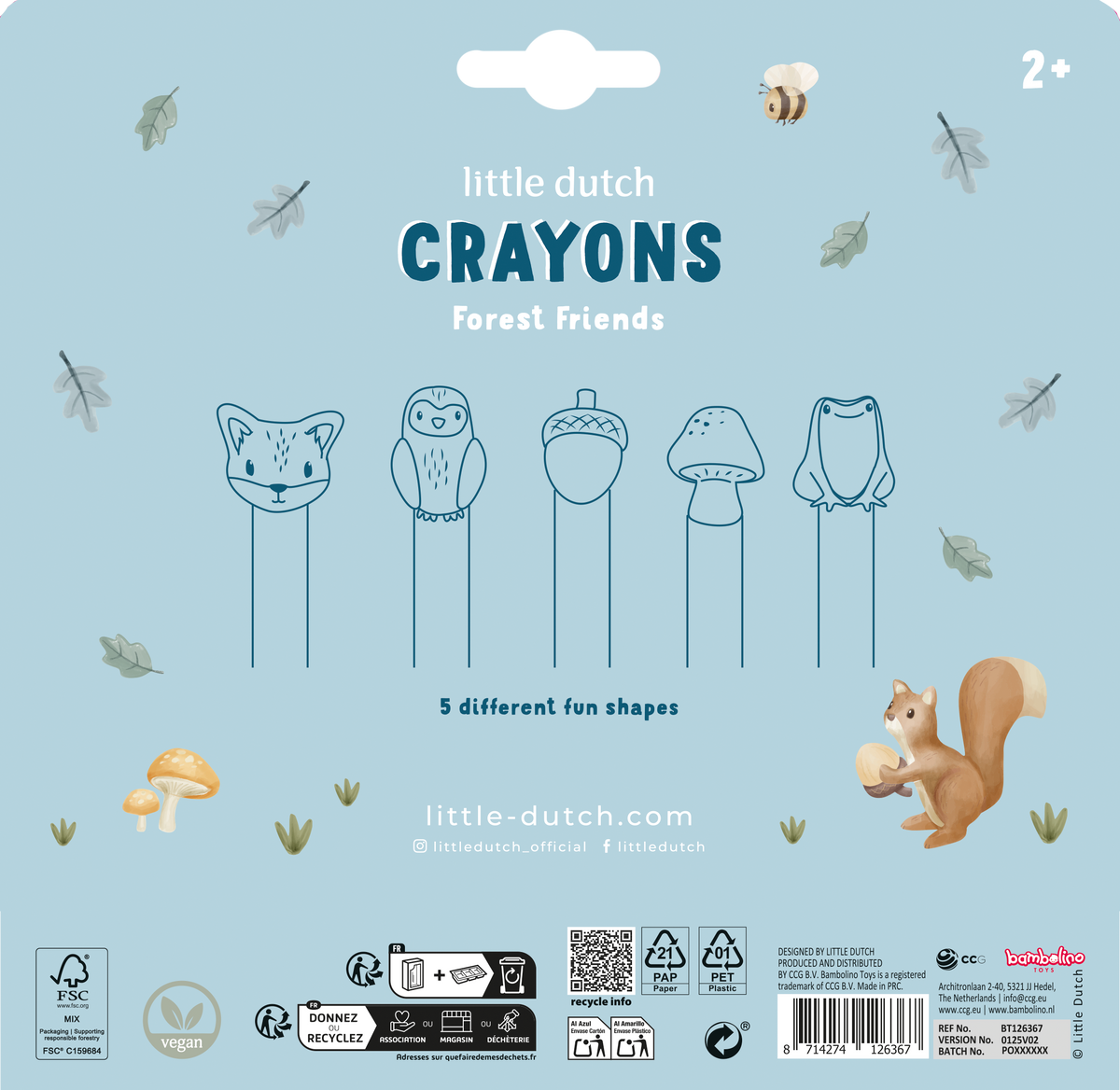 Wax Crayons | Forest Friends