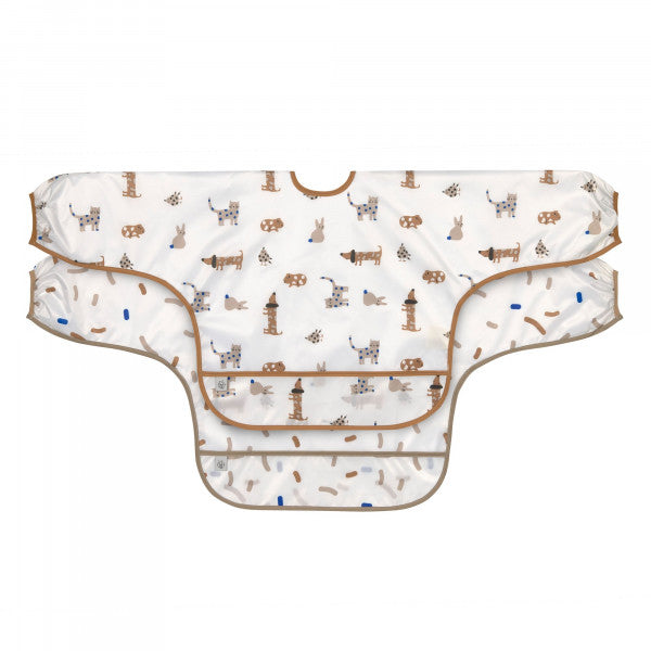 Long Sleeve Bib (2 pcs) Little Mateys royal blue