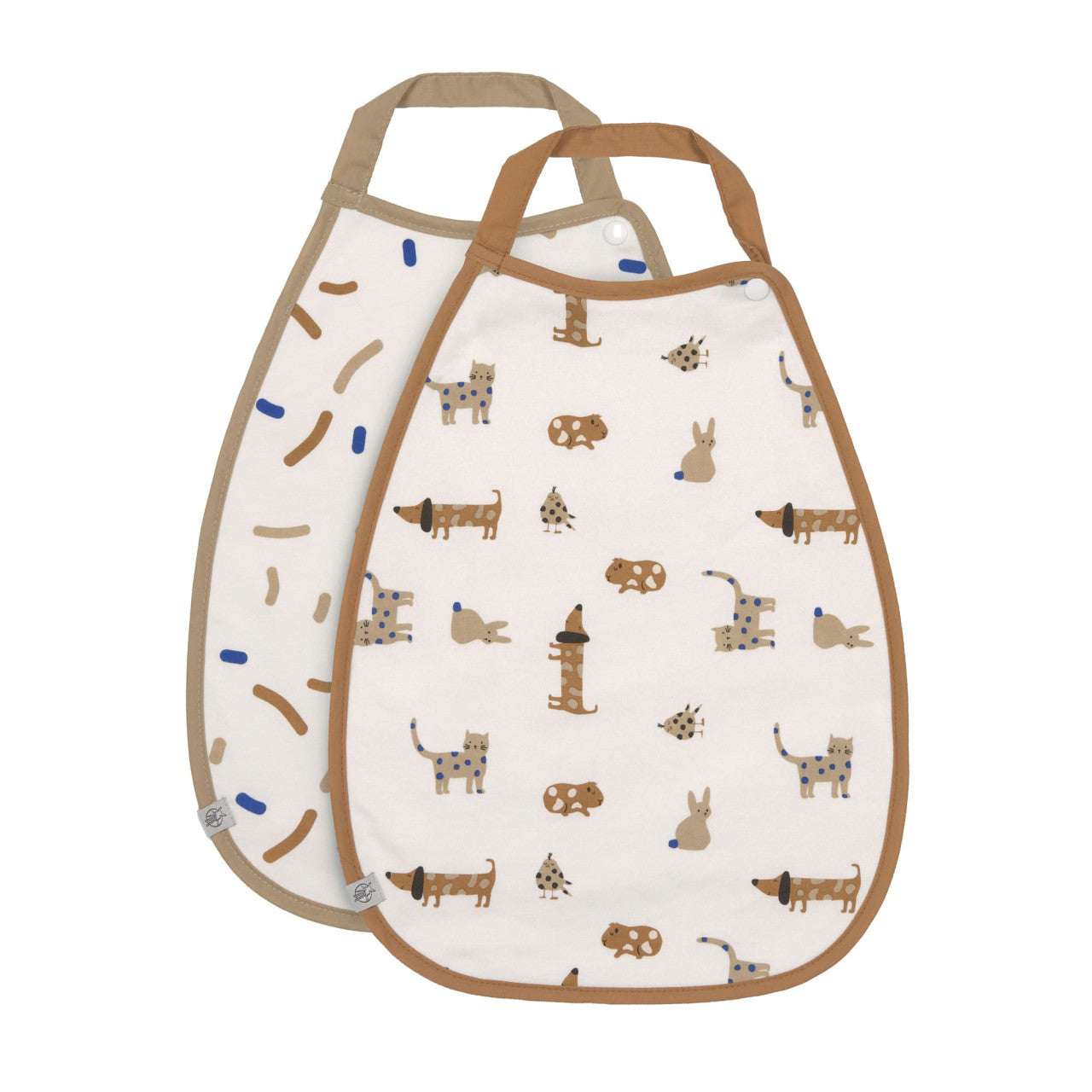 Medium Drop Bib 2 pcs, Little Mateys