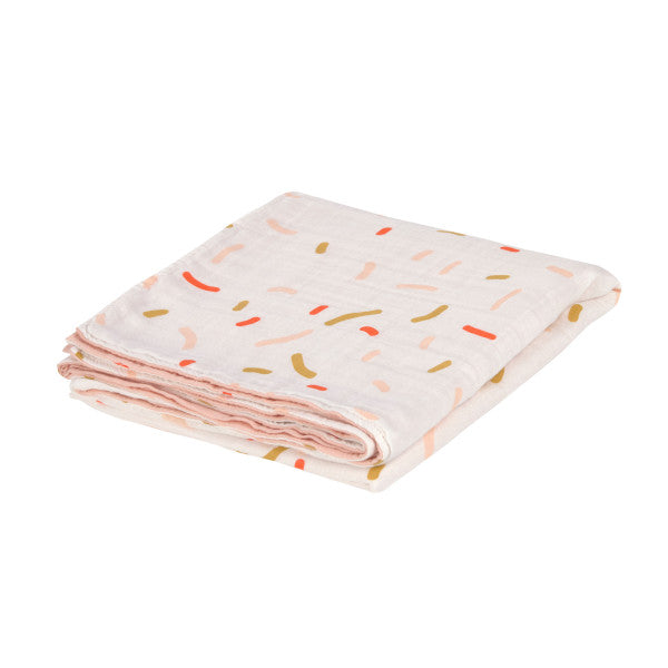 Heavenly Soft Blanket Little Mateys Sprinkles Spacy Orange