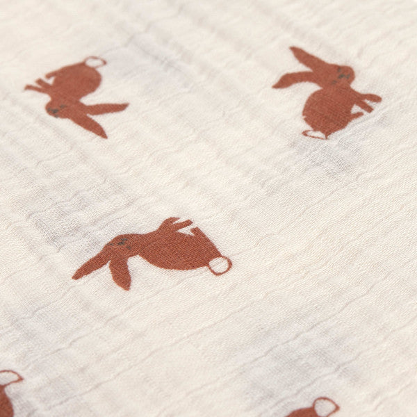 Swaddle & Burp Blanket M (3pcs) Little Forest Rabbit