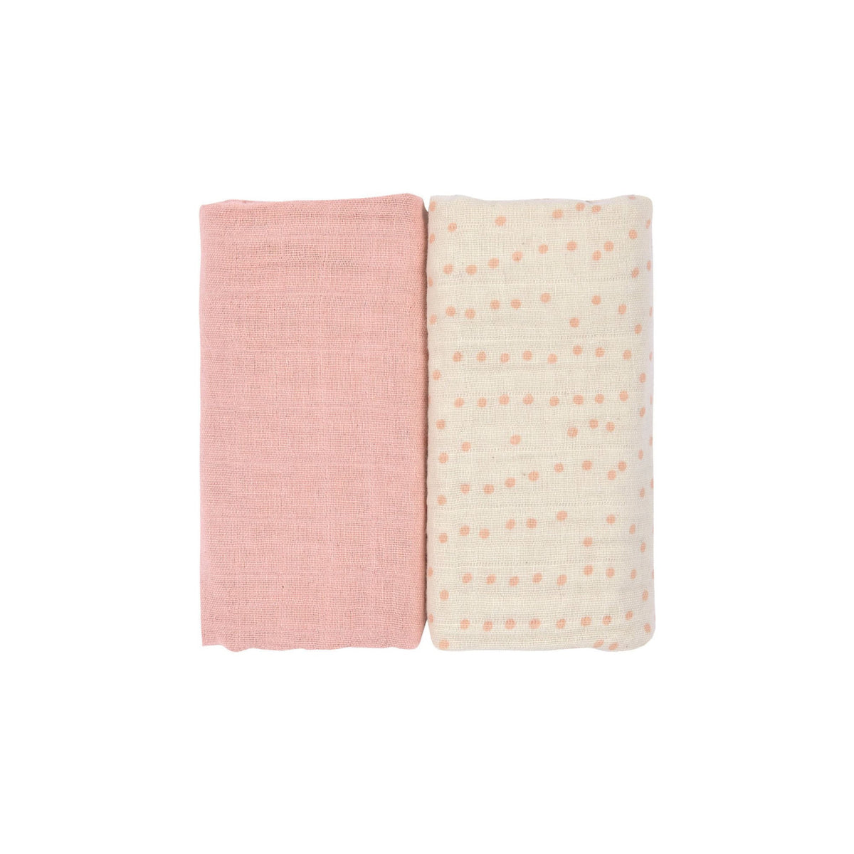 Swaddle & Burp Blanket (2 pcs) M, rose