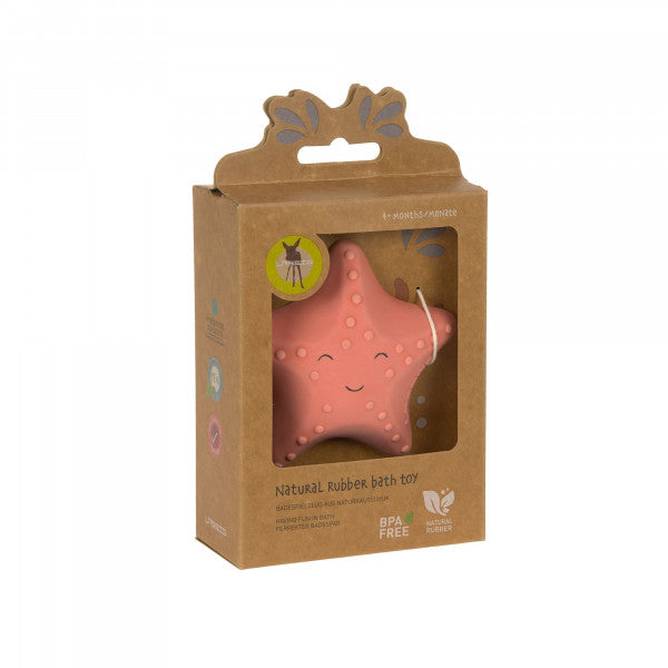 Baby Bath Toy Natural Rubber Starfish
