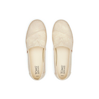 Women's Alpargata - Natural Undyed Metallic Linen