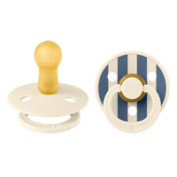 Bibs Dummy Studio Colour Pin Latex - Ivory Steel Blue Mix
