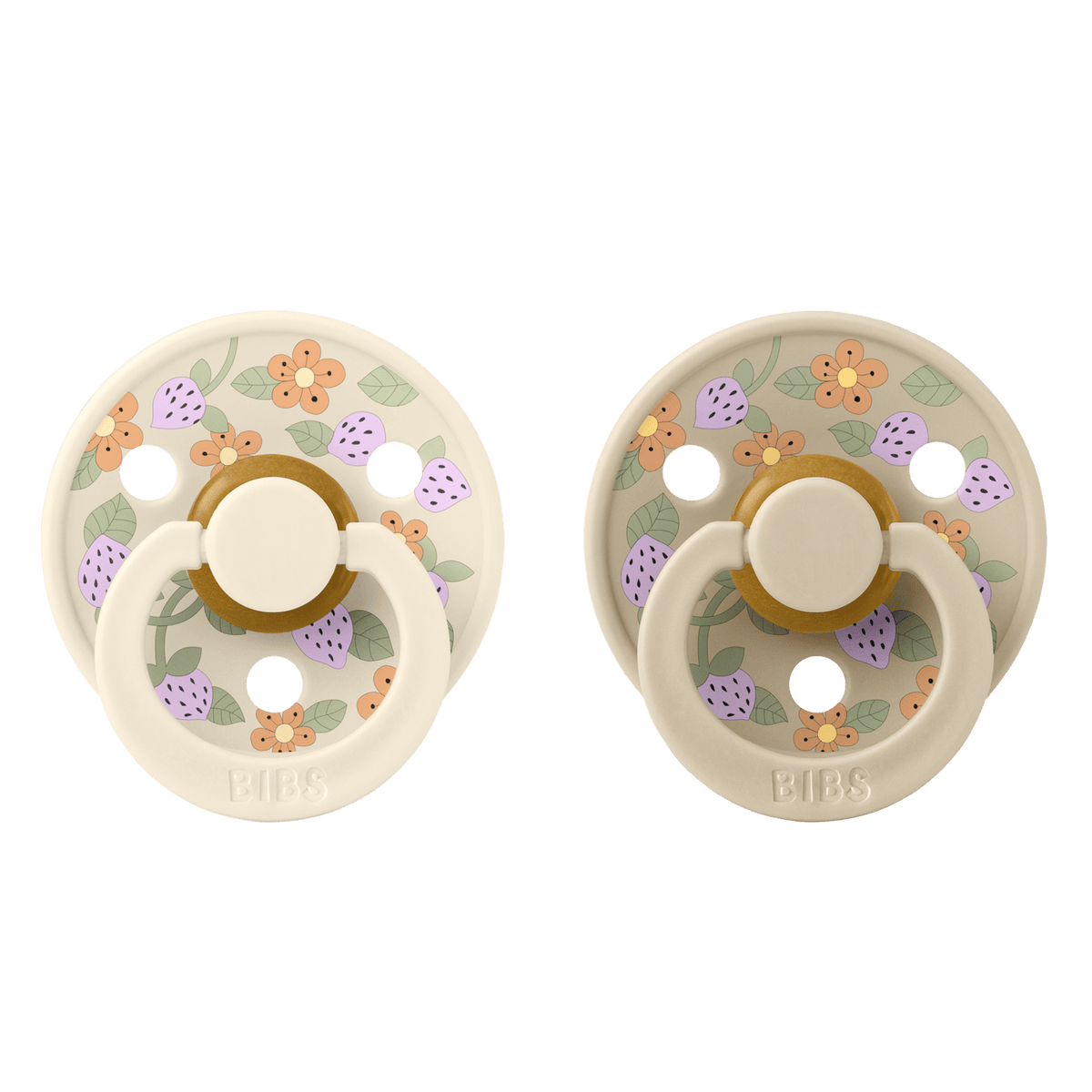 BIBS Dummy Liberty Strawberries & Cream - Ivory Mix