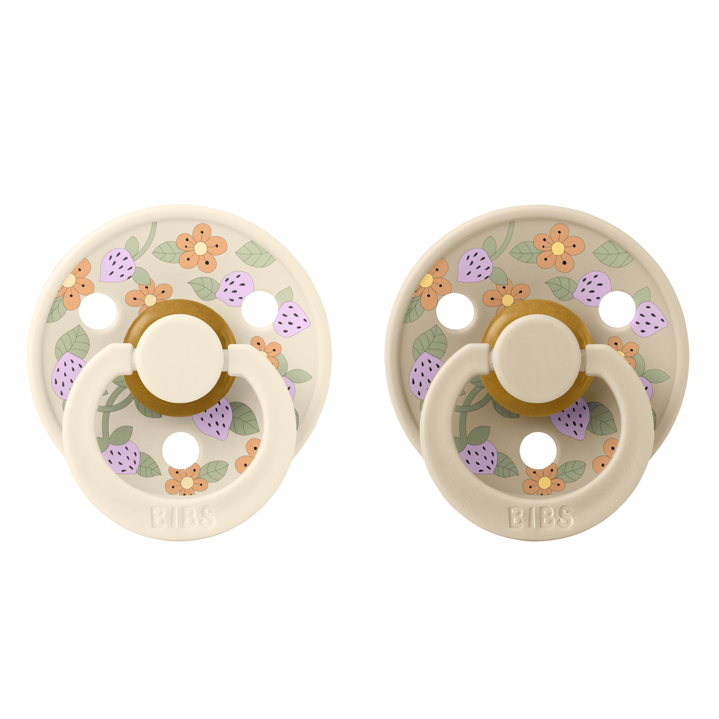 BIBS Dummy Liberty Strawberries & Cream - Ivory Mix