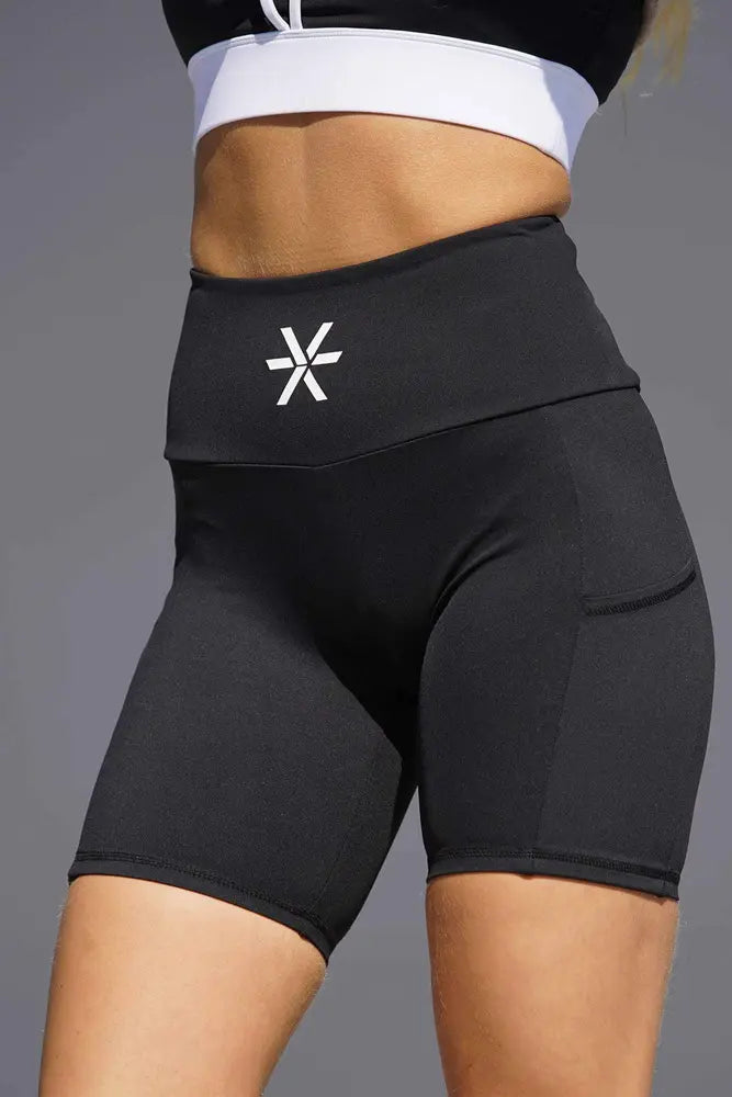 Black Pocket Shorts