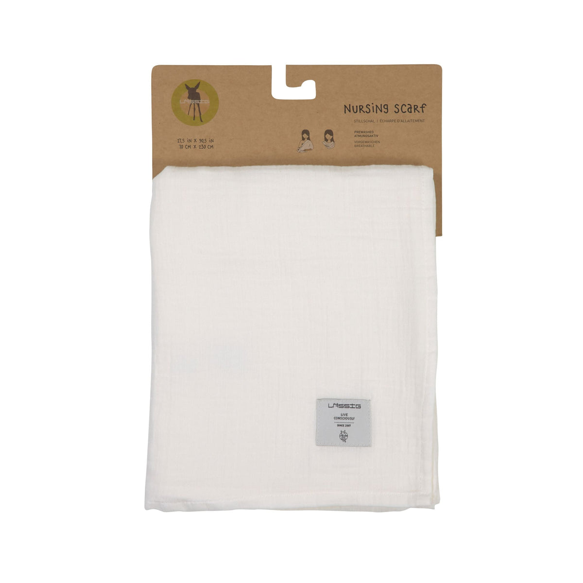 Muslin Nursing Scarf Milky