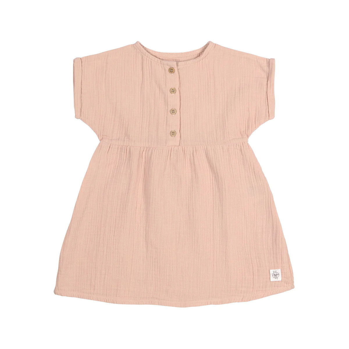 Muslin Dress GOTS | Powder Pink